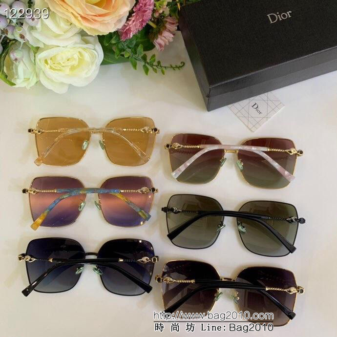 DIOR-迪奧 新款墨鏡 方形金屬太陽鏡 精緻優雅 鑲鑽設計  lly1299